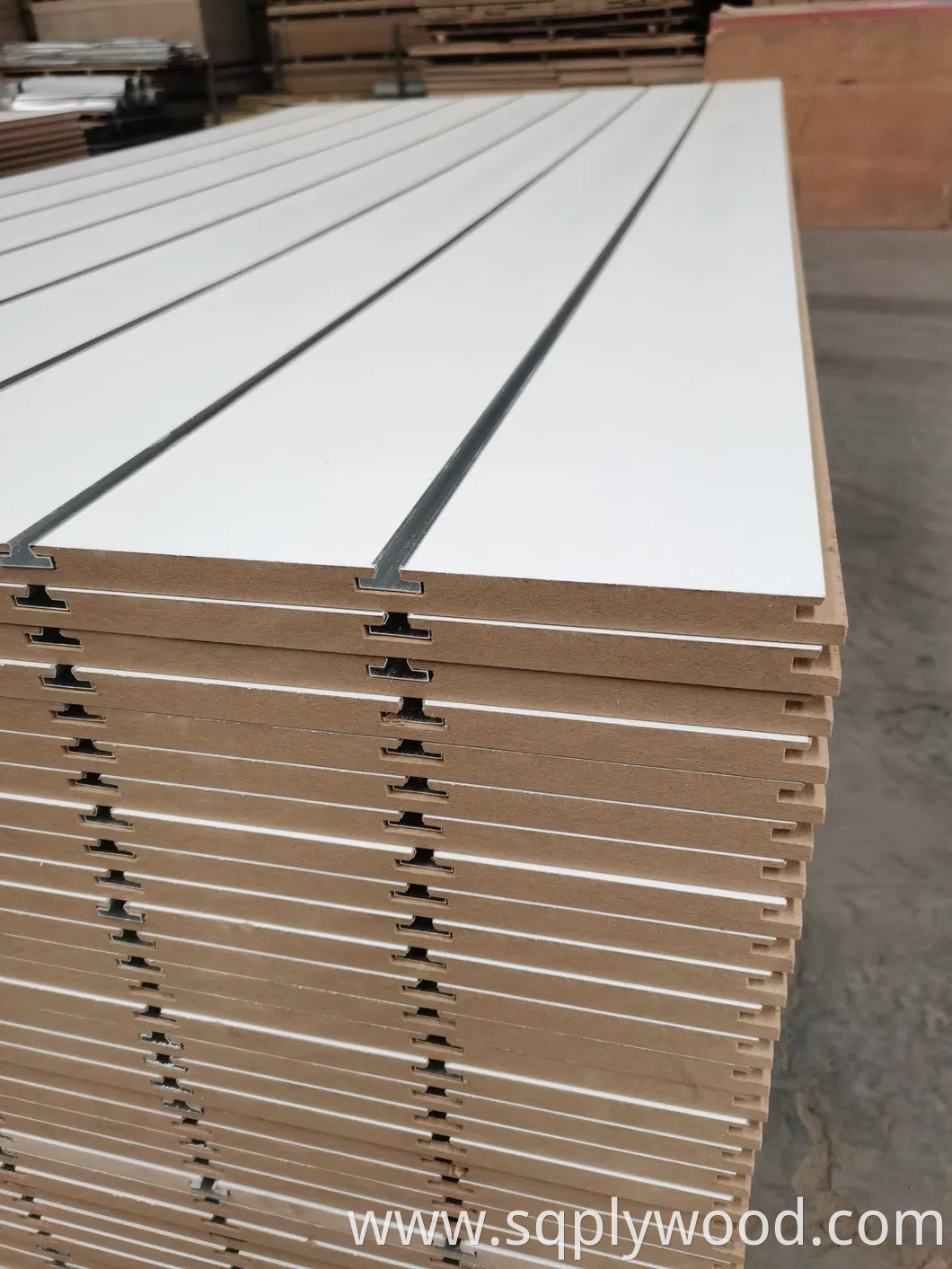 Factory-Groove and Slot White Melamine MDF in 12mm 15mm 18mm